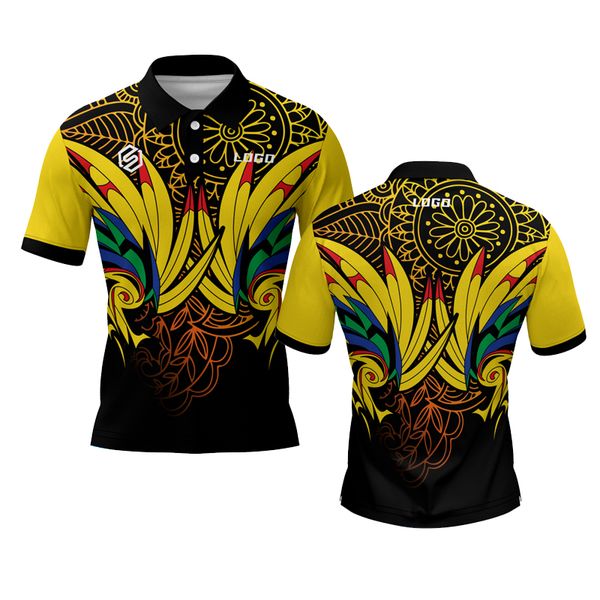 Custom OEM Sublimation Printing Short Sleeve Work Uniform Promotional Men's Polo Shirt