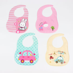 Zhejiang Tonghui Baorui Trade Co., Ltd Cheap price Baby Waterproof Bibs Washable Fabric Toddler bib Feeding bib with Pocket