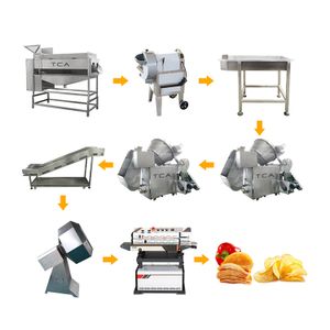 High quality 50kg Semi Automatic French Fries Production Line Potato Chips Processing Miking Equipment Machinery Production Line