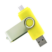 Custom Logo Swivel OTG mobile phone USB Flash Drive 2.0 Memory Stick Pen Drive