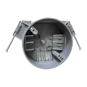 ETL 4inch Round Ceiling PVC Box with Nails 1-Gang New Work Nail-On Ceiling Box Non-Metallic 2-HR 20 Cubic Electrical Box