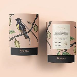 Biodegradable Recyclable White Kraft Cardboard Tea  Coffee Sugar Custom Logo sleeve Cylinder Packaging Paper Tube Box For Tea