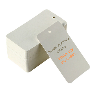 Eco-friendly Game Card Customized print poker size playing cards writable blank cards for DIY vocabulary learning