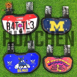 HUACHEN New Arrival Adults Sports Back Plate with Vents Football Back Plate Rear Lower Back Protector Football Gear