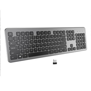 AMZ Hot Sale French Spanish 104 Keys Low Profile Silent Keyboard Office Slim Ultra Thin Wireless Keyboard for Laptop Computer PC