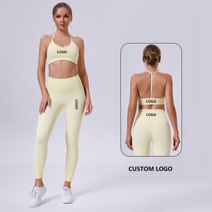 Women's Gym Clothes Ladies Gym Wear Fitness Yoga Pants Set Private Label Gym Fitness Sets Custom Logo Plus Size Yoga Sets