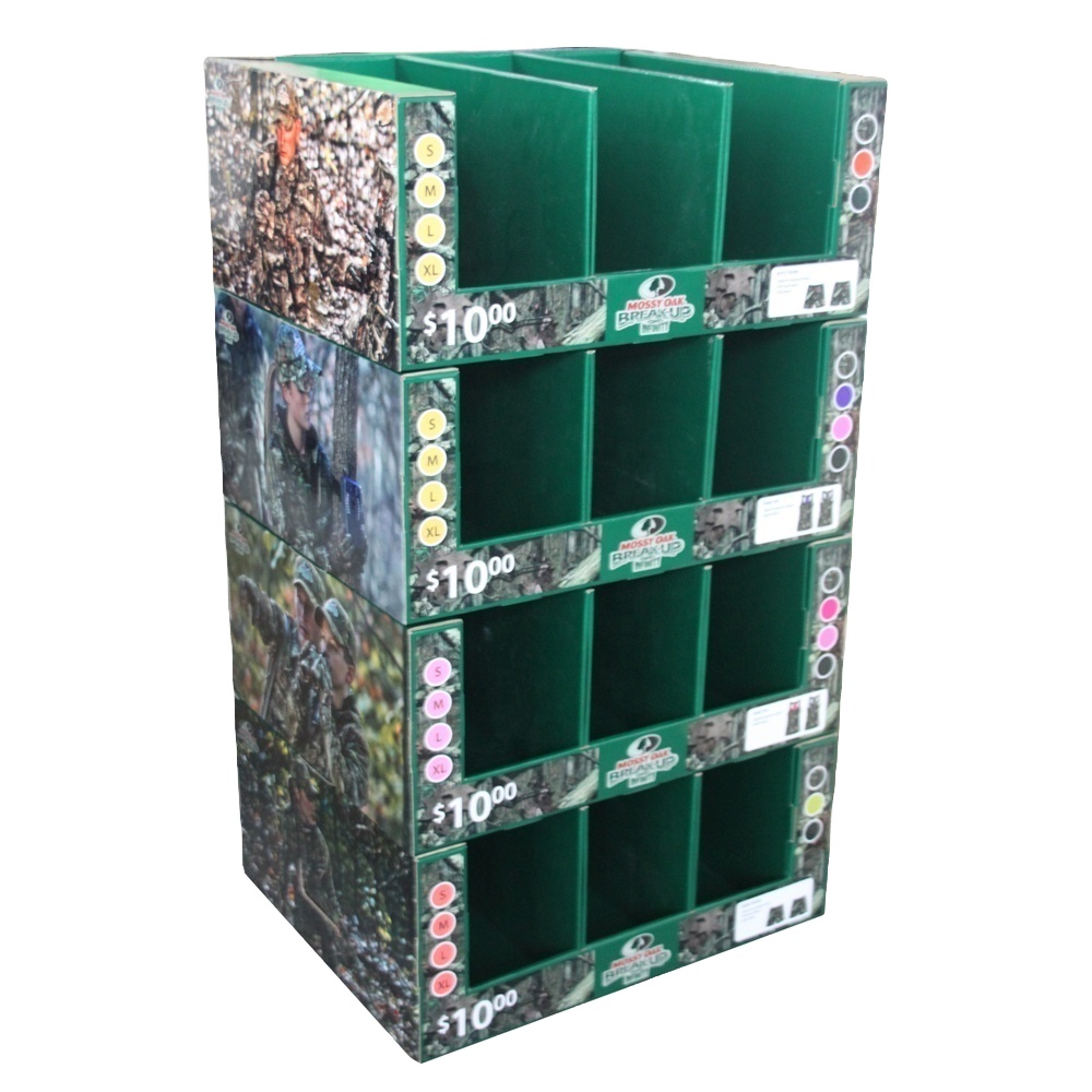 Shenzhen Pop Display Co., Limited 2025 HOT Clothing Cardboard Display Free New Custom Design High Quality Promotion Recyclable Small Corrugated Clothing Cardboard Display