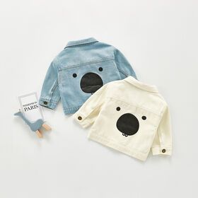 Wholesale baby long sleeve cotton jackets tops kids autumn jeans outfits clothes infant clothing fashion boys girls denim coat