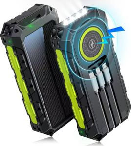 Innovative Novelties Products OEM Logo Type C Fast Charging 20000mAh Portable Wireless Power Bank Solar