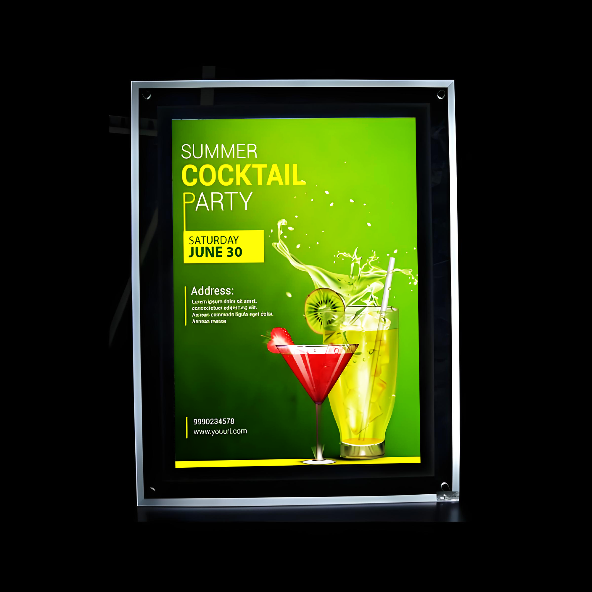 Shanghai Minghui Advertising Co., Ltd Advertising Light Box Frame Led Crystal Led Light Box Single