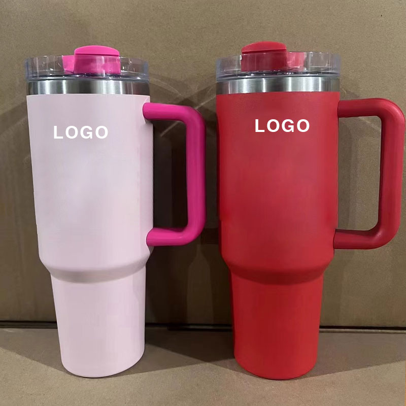 Fuzhou Fengjie Kaihang Trading Co., Ltd. Outdoor Mugs Stainless Steel Cup Car Insulated Cold Water Bottle 40oz Tumbler With Handle Tumbler Wholesale Bulk