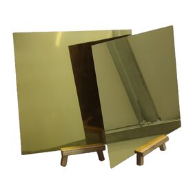 Gold  Coated Reflective  Lighting Fixture Solar Thermal Aluminum Coil Custom 1060 1050 Mirror Surface Aluminum Panel