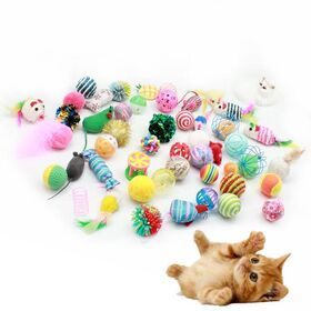 Different kinds of Cat Small Toys Interactive Toys for Kitty with Various Mice Balls Bells