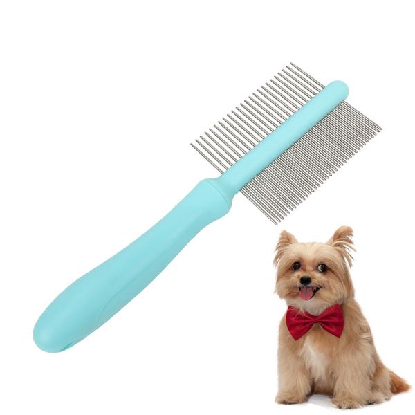 Premium Double-Sided Pet Grooming Brush Durable Metal Flea Comb Suitable for Both Long and Short Hair Pets