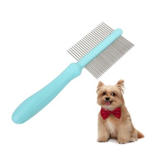 Premium Double-Sided Pet Grooming Brush Durable Metal Flea Comb Suitable for Both Long and Short Hair Pets