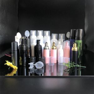 Private label Foaming bottle 2oz 3oz 4oz 5oz 6oz 100ml 150ml 250ml black PET cosmetic liquid soap dispenser foam pump bottle