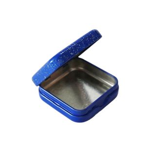 Factory Custom Size Logo High Quality Candy Tin Box Food Grade Tinplate Square Tin Box Mint Candy Metal Box