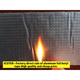 Factory Aluminum Foil Butyl Rubber Tape High Temperature Waterproof and Leak-Proof Repairing Aluminum Foil Tape