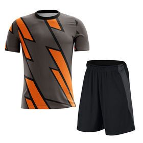 Custom Made Sportswear Adult Size Quick Dry Men's Soccer Uniform / Comfortable and Breathable Men's Soccer Uniform