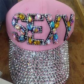 dropshipping logistic Diamond-encrusted baseball cap SEXY dot diamond cap outdoor shade sunscreen hat woman