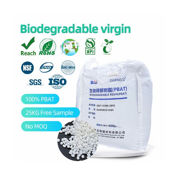 Eco-Friendly Dawn PBAT Granules Biodegradable Plastic Raw Materials for Tableware Application
