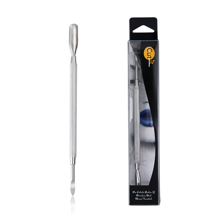 Professional Durable Metal Manicure Pedicure Double Ended Dead Skin Remover Stainless Steel Nail Cuticle Pushers