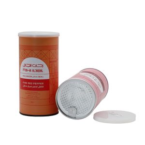 Christmas Biodegradable Packaging Cylinder kraft Paper Bottle Tea Packaging Cosmetic Container Kraft Cardboard Tube Box For Food