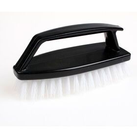 5 1/2" Scrubber Iron Handle Scrub Brush with Poly Bristles for commercial cleaning or domestic
