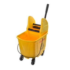 Commercial Mop Bucket with Wringer Household Portable Mop Bucket Ideal for Household and Public Places Floor 27 Quart Capacity