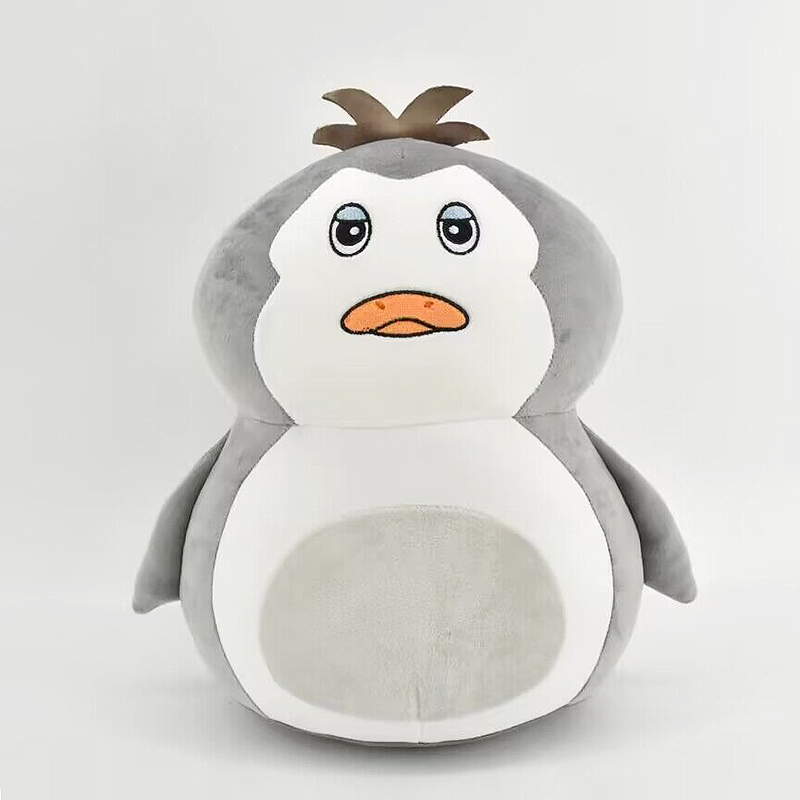 Birds Shape Grey Color Soft Pillows Custom Stuffed Animal Plush Toys