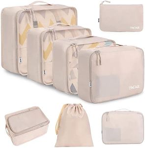 ANQI set of 8 durable factory made no smell eco-friendly Packing Cubes Luggage Packing Organizers for Travel Accessories