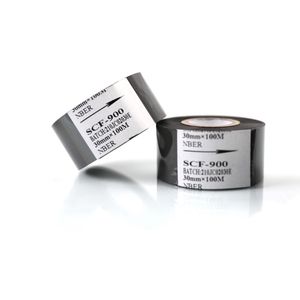 Black 30mm 100M coding foil hot stamp ribbon for hp241 hp241b dy-8 date coding machine