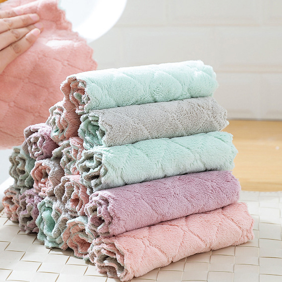 Ningbo Keluosibode E-Commerce Co., Ltd. Cloth for household cleaning, kitchen dishwashing, water absorbing, non hair shedding, lazy people's cleaning cloth