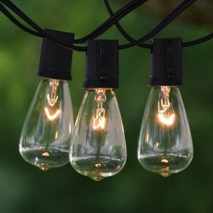 2024 Hot selling ST38 Edison Glass bulb Patio garden lights christmas seasonal holiday decorative