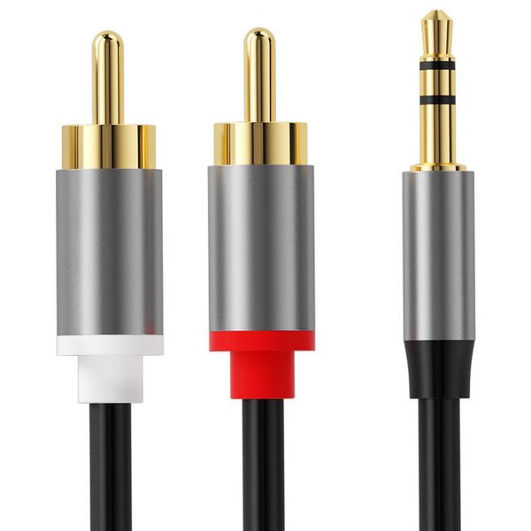 Audio Cable 3.5mm Male aux Adapter Stereo Jack to Dual RCA Audio Cable