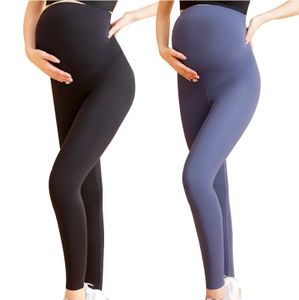 Women's Maternity Leggings Over The Belly Pregnancy Active Wear Workout Yoga Tights Pants