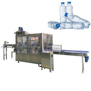 Automatic PET Plastic Bottle Drinking Flavored Sparkling Water Filling Packing Machine Small Business Complete Production Line