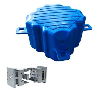 Rotational molding custom dock engineering shell waterproof and lightproof PE plastic guardrail injection mold