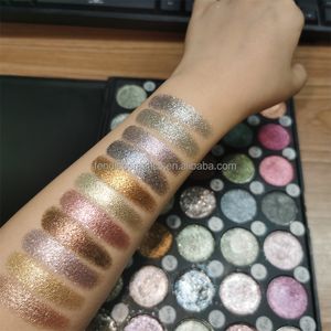Custom Logo Sparkle Metallic DIY Eye Shadow Palette: High Pigment Makeup