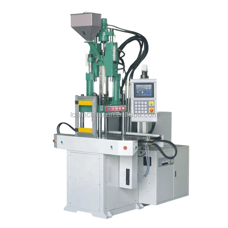 Dongguan Dongyusheng Technology Co., Ltd. V55SD newest full-Automatic soft pvc double side product injection Machine for makine plastic gift shoes brand keychain