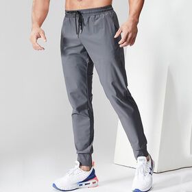 Men's Stretch Blank Jogger Nylon Track Pants Breathable Gym Running Trousers for MenPopular