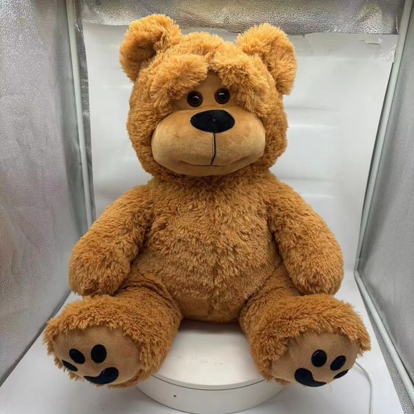 Customized design big mouth teddy bear custom plush toy stuffed animal toy