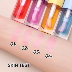 Oem manufacturers cruelty free fat coconut glossy blush oil vibrant nourishing long lasting moisturizing lip plumper blush oil