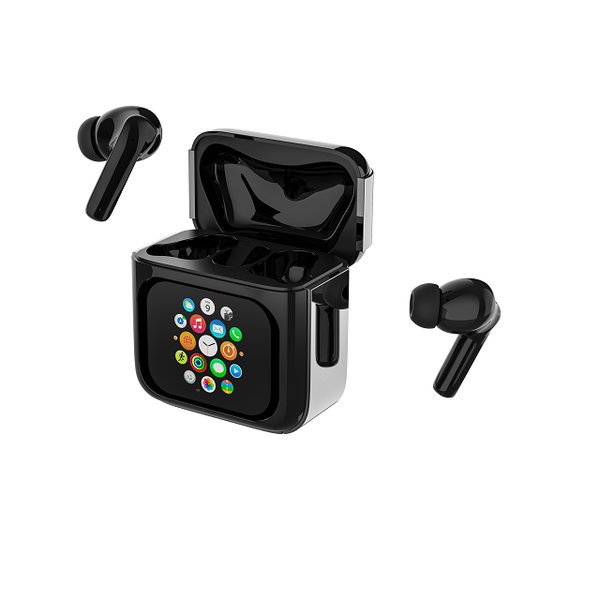 ANC ENC Blue tooth V5.3 Headphones Large LED Display Screen True Wireless Stereo Earphones Sports Gaming TWS In-ear Earbuds