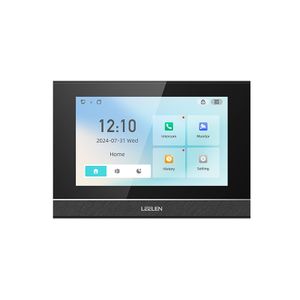 Leelen 7 inch screen smart wifi video intercom tuya app Android iOS Intercom Video Door Phone two line Villa 4 monitor