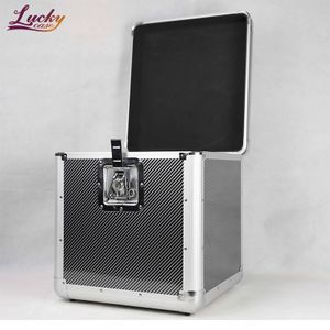 Factory Directly Aluminum Record Case Holds 100 LPs Vintage Vinyl Record Storage Case 12'' Vinyl Carrying Box