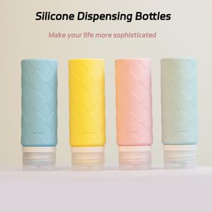 Cheap Price Clear Leak Proof Travel Portable Silicone Empty Bottles Travel Hand Wash Bottle Travel Set Silicone Mini Bottle