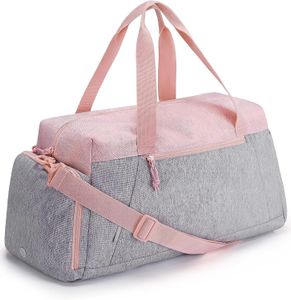 Gym Bags for Women Foldable Sports Duffle Bag Lightweight Weekender Duffel Bag With Shoe Compartment