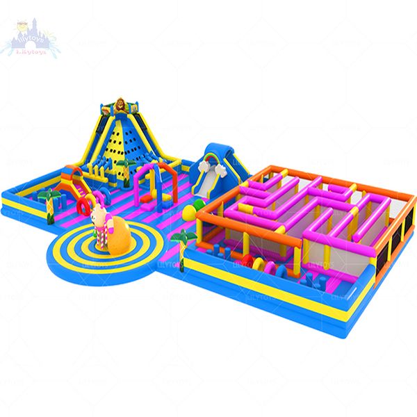 Customized Inflatable Jump Playground,Inflatable Bounce House Playground,Indoor Inflatable Playground For Sale