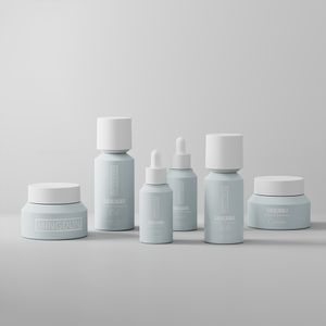 High End 15 20 30 50 100 120 Ml Matte Luxury Skincare Packaging Bioplastic Toner Lotion Pump Bottle Cosmetic Bottle Set